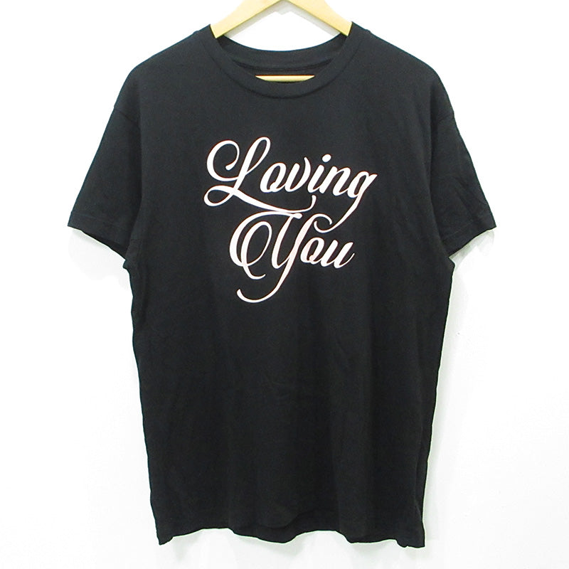 AMIRI | アミリ LOVING YOU T-SHIRT ロゴプリント半袖Tシャツ 半袖Ｔシャツ ブラック サイズ：XS【三重本店】