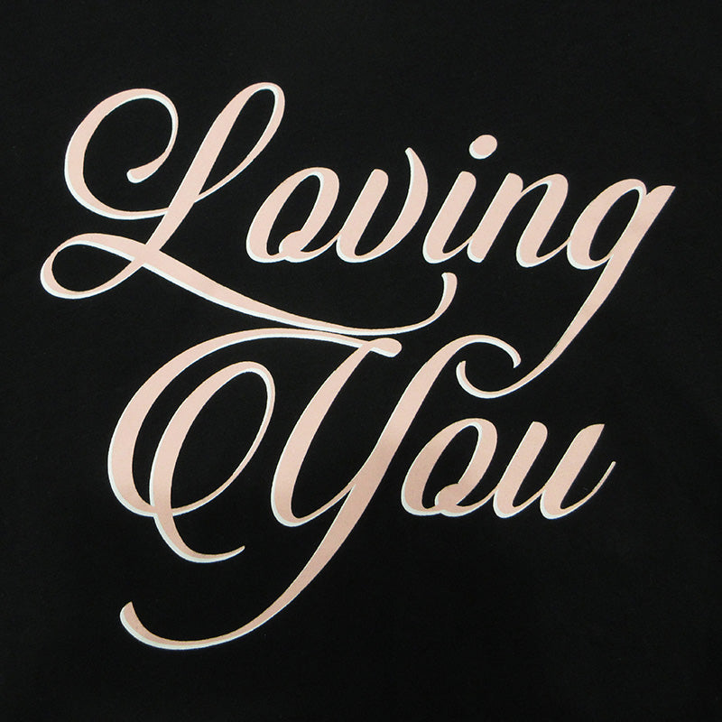 AMIRI | アミリ LOVING YOU T-SHIRT ロゴプリント半袖Tシャツ 半袖Ｔシャツ ブラック サイズ：XS【三重本店】