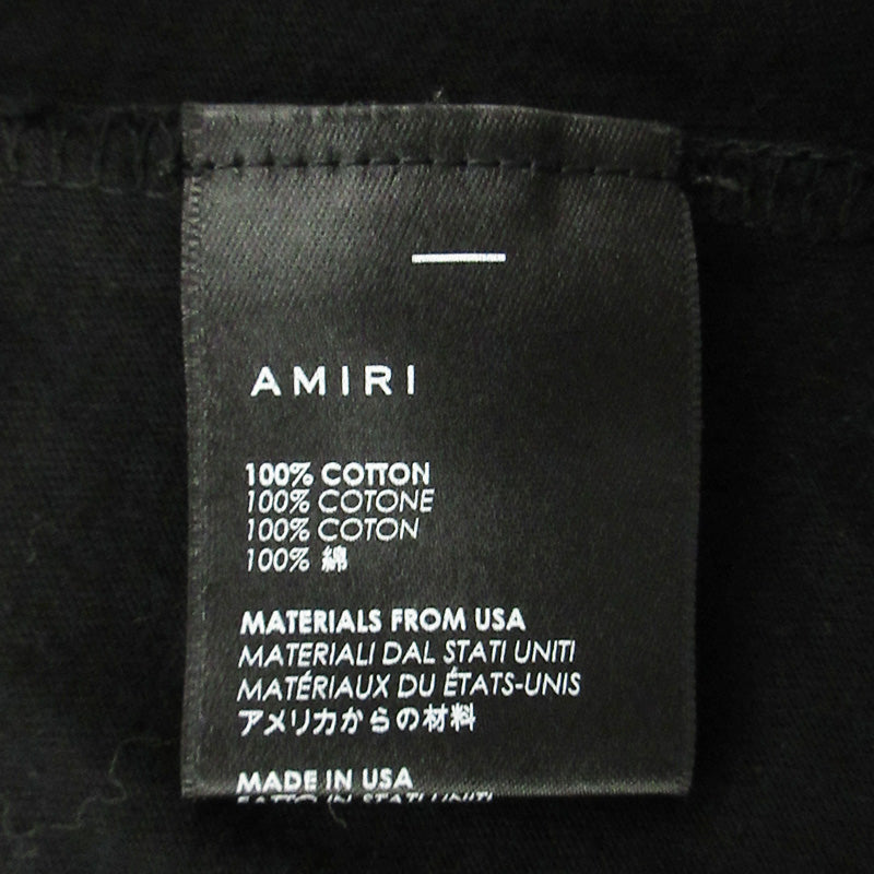 AMIRI | アミリ LOVING YOU T-SHIRT ロゴプリント半袖Tシャツ 半袖Ｔシャツ ブラック サイズ：XS【三重本店】