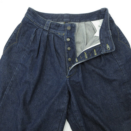 Maison Margiela | メゾンマルジェラ ボタンフライデニムワイドパンツ フレア 裾スリット デニムパンツ S51KA0570 ネイビー サイズ：40【三重本店】