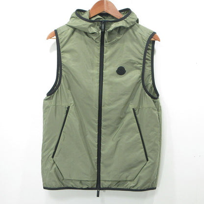 MONCLER | モンクレール MORETAN ロゴナイロンベスト ベスト K10911A00172 カーキグリーン サイズ：1【三重本店】