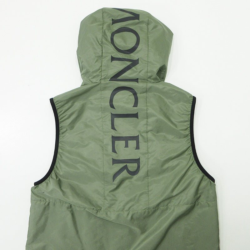 MONCLER | モンクレール MORETAN ロゴナイロンベスト ベスト K10911A00172 カーキグリーン サイズ：1【三重本店】