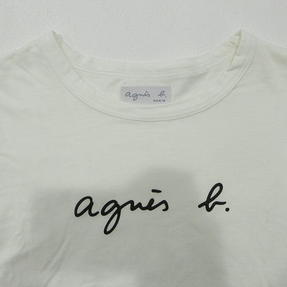 agnes b. | アニエスベー ロゴプリント長袖Tシャツ 長袖Ｔシャツ 0660S137 ホワイト サイズ：2【三重本店】