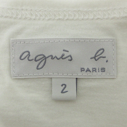 agnes b. | アニエスベー ロゴプリント長袖Tシャツ 長袖Ｔシャツ 0660S137 ホワイト サイズ：2【三重本店】