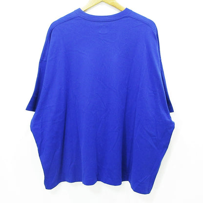 SEE SEE | シーシー SUPER BIG FLAT POCKET TEE スーパービッグフラットポケットTシャツ 胸ポケット付きロゴ刺繍半袖Tシャツ 半袖Ｔシャツ BSMA5-SS25-781 ブルー サイズ：L【三重本店】