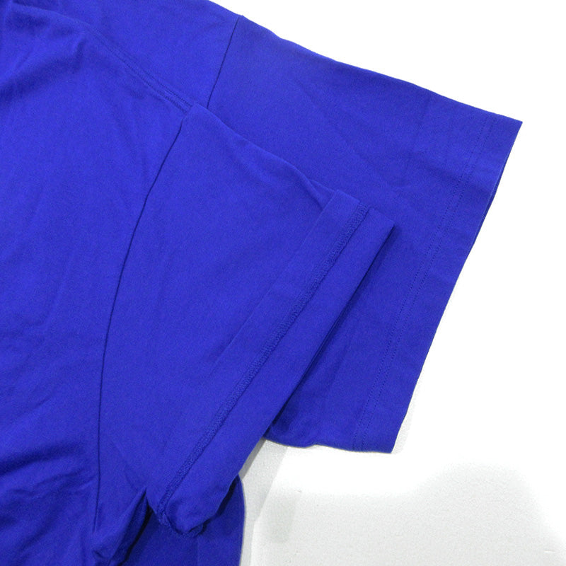SEE SEE | シーシー SUPER BIG FLAT POCKET TEE スーパービッグフラットポケットTシャツ 胸ポケット付きロゴ刺繍半袖Tシャツ 半袖Ｔシャツ BSMA5-SS25-781 ブルー サイズ：L【三重本店】