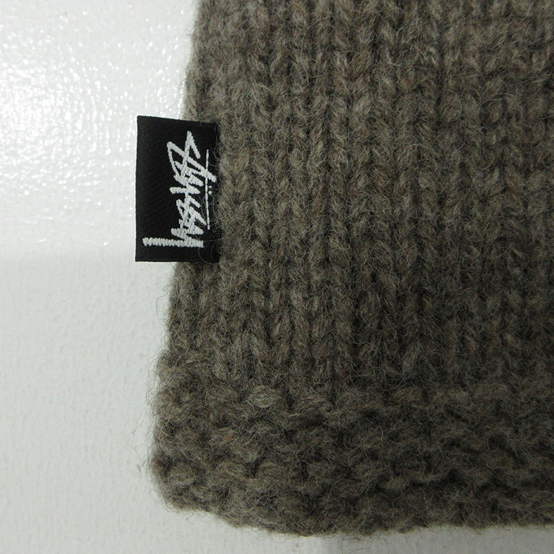 STUSSY | ステューシー × DENIM TEARS デニムティアーズ CARDIGAN KNIT SWEATER カーディガンニットセーター The Liberty Rock 総柄ウールニットジップパーカー ニット 317009 ブラウン サイズ：M【三重本店】