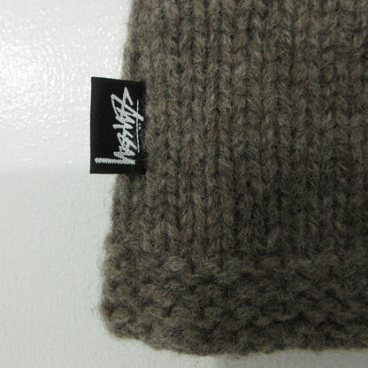 STUSSY | ステューシー × DENIM TEARS デニムティアーズ CARDIGAN KNIT SWEATER カーディガンニットセーター The Liberty Rock 総柄ウールニットジップパーカー ニット 317009 ブラウン サイズ：M【三重本店】