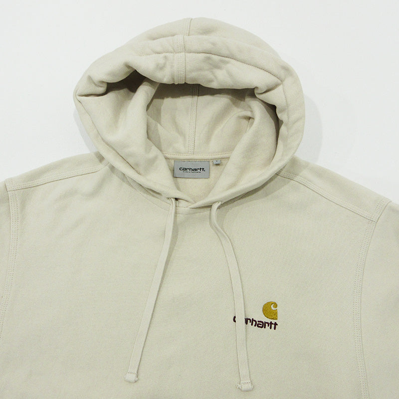 Carhartt WIP | カーハートダブリューアイピー Hooded American Script Sweat ロゴ刺繍裏起毛長袖パーカー パーカー I028279 ライトベージュ アイボリー サイズ：L【三重本店】
