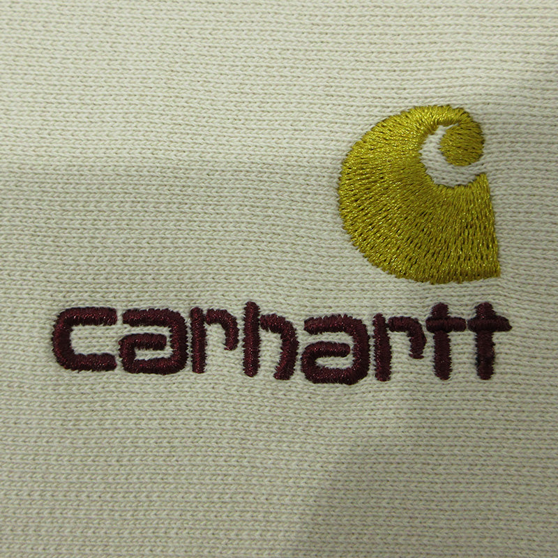 Carhartt WIP | カーハートダブリューアイピー Hooded American Script Sweat ロゴ刺繍裏起毛長袖パーカー パーカー I028279 ライトベージュ アイボリー サイズ：L【三重本店】
