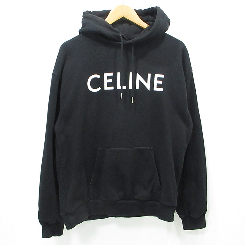 CELINE | セリーヌ ロゴプリント長袖パーカー パーカー 2Y32160Q ブラック サイズ：L【三重本店】