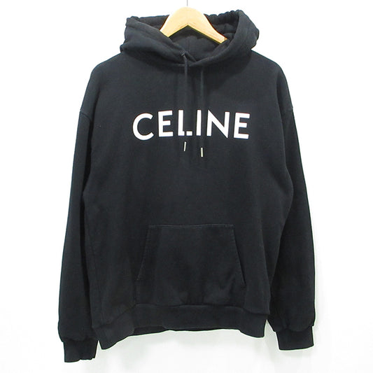CELINE | セリーヌ ロゴプリント長袖パーカー パーカー 2Y32160Q ブラック サイズ：L【三重本店】