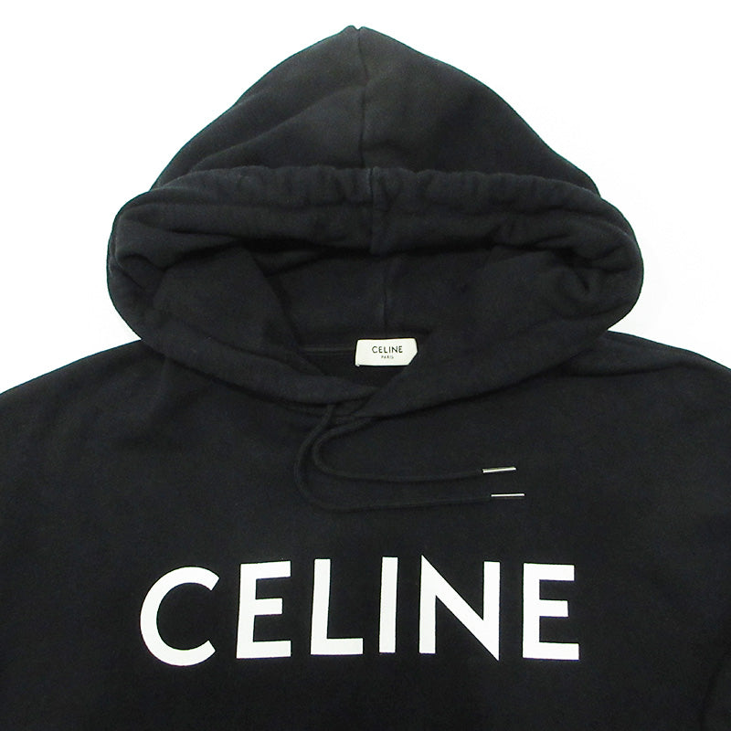 CELINE | セリーヌ ロゴプリント長袖パーカー パーカー 2Y32160Q ブラック サイズ：L【三重本店】
