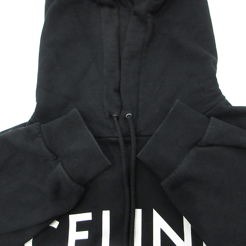 CELINE | セリーヌ ロゴプリント長袖パーカー パーカー 2Y32160Q ブラック サイズ：L【三重本店】