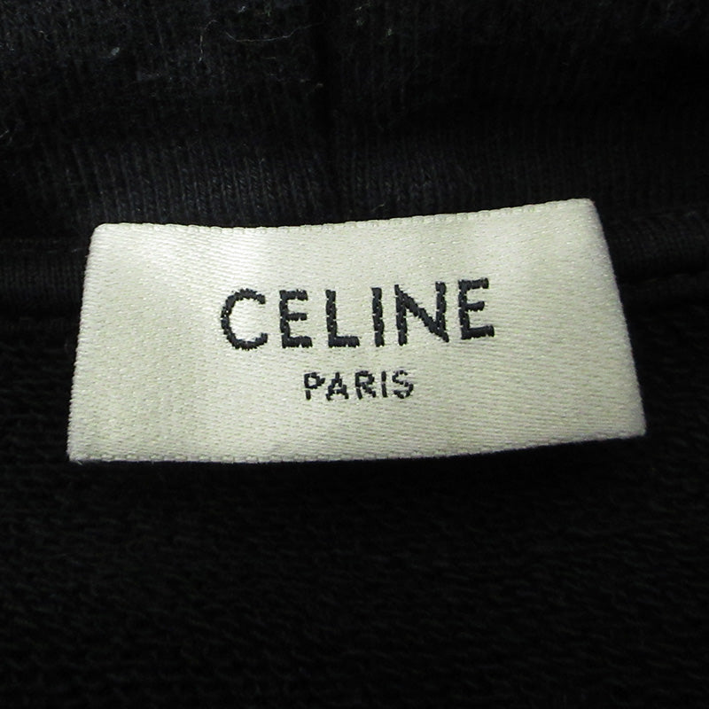 CELINE | セリーヌ ロゴプリント長袖パーカー パーカー 2Y32160Q ブラック サイズ：L【三重本店】