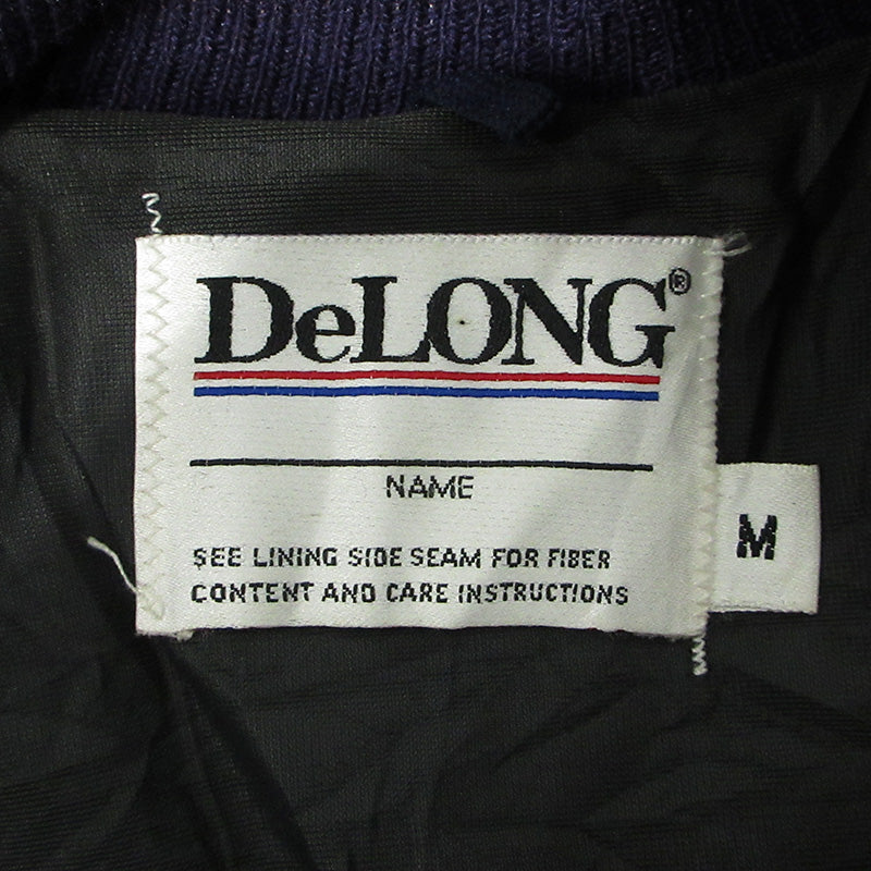 DeLONG | デロング ロゴワッペンウールスタジャン ウールジャケット スタジャン パープル サイズ：M【三重本店】