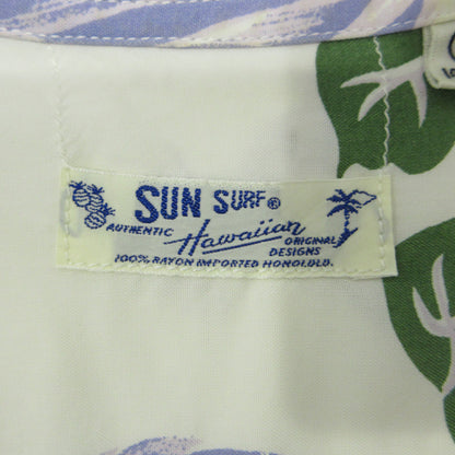 SUN SURF | サンサーフ PIKAKE ピカケ ハワイアンシャツ アロハシャツ 総柄半袖シャツ 孔雀 鳥 東洋エンタープライズ その他トップス SS34452 ホワイト マルチカラー サイズ：S【三重本店】