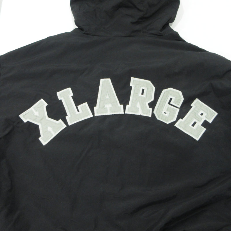 X-LARGE | エクストララージ ナイロン パファー ジャケット 中綿ジャケット 101203021005 ブラック サイズ：XL【三重本店】
