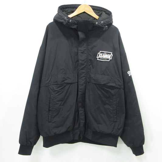 X-LARGE | エクストララージ ナイロン パファー ジャケット 中綿ジャケット 101203021005 ブラック サイズ：XL【三重本店】