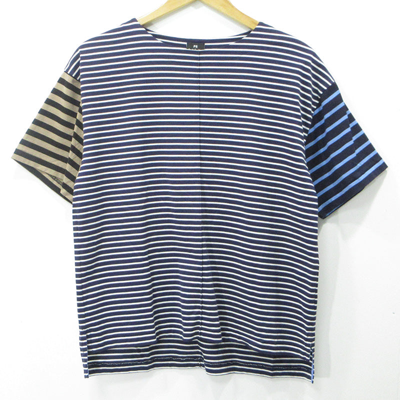 Paul Smith | ポール・スミス ミックスボーダー半袖Tシャツ 総柄 半袖Ｔシャツ WY-4F-86119 ネイビー サイズ：M【三重本店】