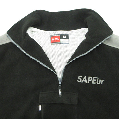SAPEur | サプール ハーフジップロゴプリントフリーズジャケット その他トップス ブラック サイズ：M【三重本店】