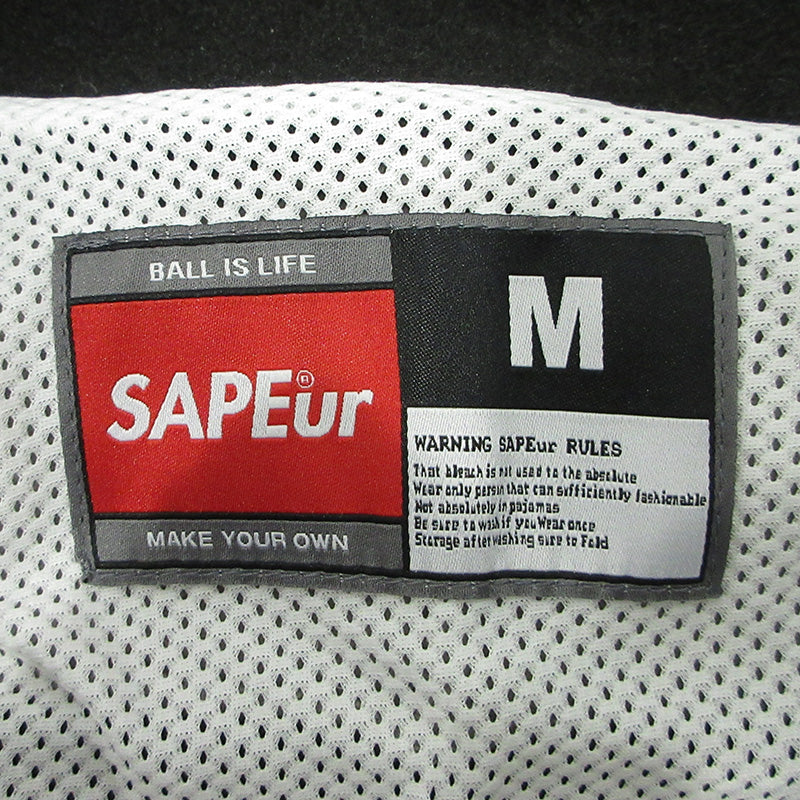 SAPEur | サプール ハーフジップロゴプリントフリーズジャケット その他トップス ブラック サイズ：M【三重本店】