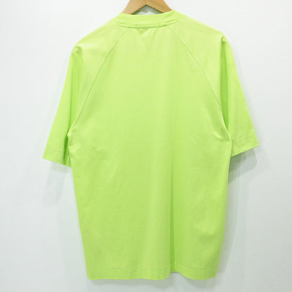 TATRAS | タトラス ロゴプリント半袖Tシャツ ジップ胸ポケット 半袖Ｔシャツ MTOU23S8004-M ライムイエロー ネオンライトグリーン サイズ：1【三重本店】