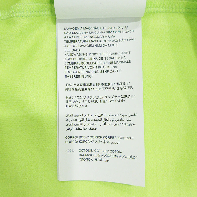 TATRAS | タトラス ロゴプリント半袖Tシャツ ジップ胸ポケット 半袖Ｔシャツ MTOU23S8004-M ライムイエロー ネオンライトグリーン サイズ：1【三重本店】