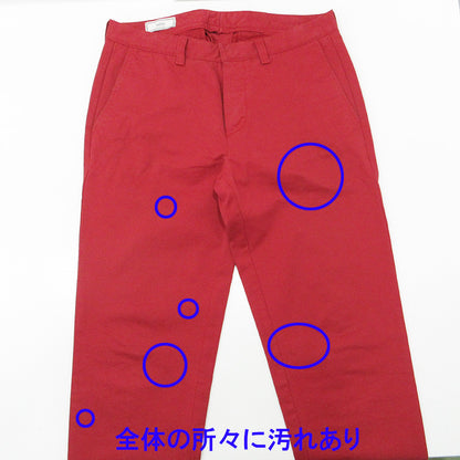 AMI | アミ ロゴ刺繍パンツ パンツ H13T04.33 レッド サイズ：M【三重本店】