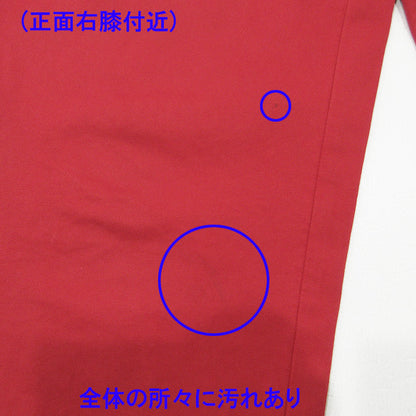 AMI | アミ ロゴ刺繍パンツ パンツ H13T04.33 レッド サイズ：M【三重本店】