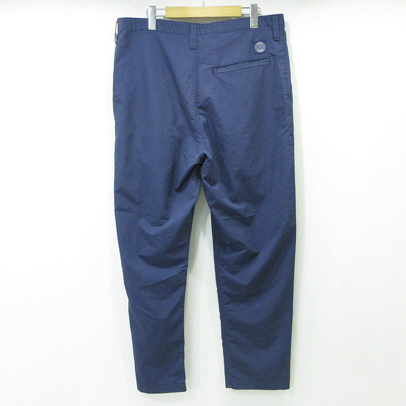 PORTER CLASSIC | ポータークラシック WEATHER PANTS ウェザーパンツ ロゴワッペン パンツ ネイビー サイズ：XL【三重本店】
