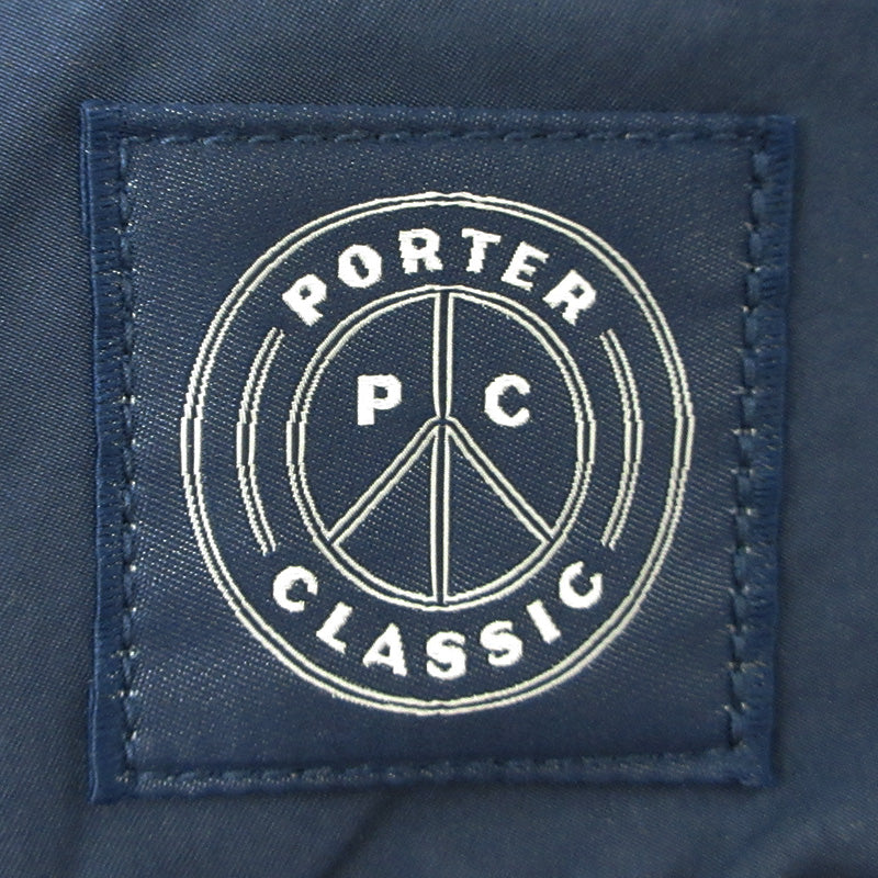 PORTER CLASSIC | ポータークラシック WEATHER PANTS ウェザーパンツ ロゴワッペン パンツ ネイビー サイズ：XL【三重本店】