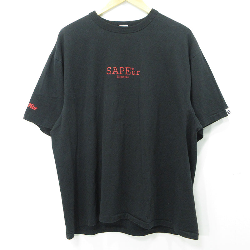 SAPEur | サプール A Elegantes SAPEur アエレガンスサプール ロッドマン半袖Tシャツ 半袖Ｔシャツ ブラック サイズ：XL【三重本店】