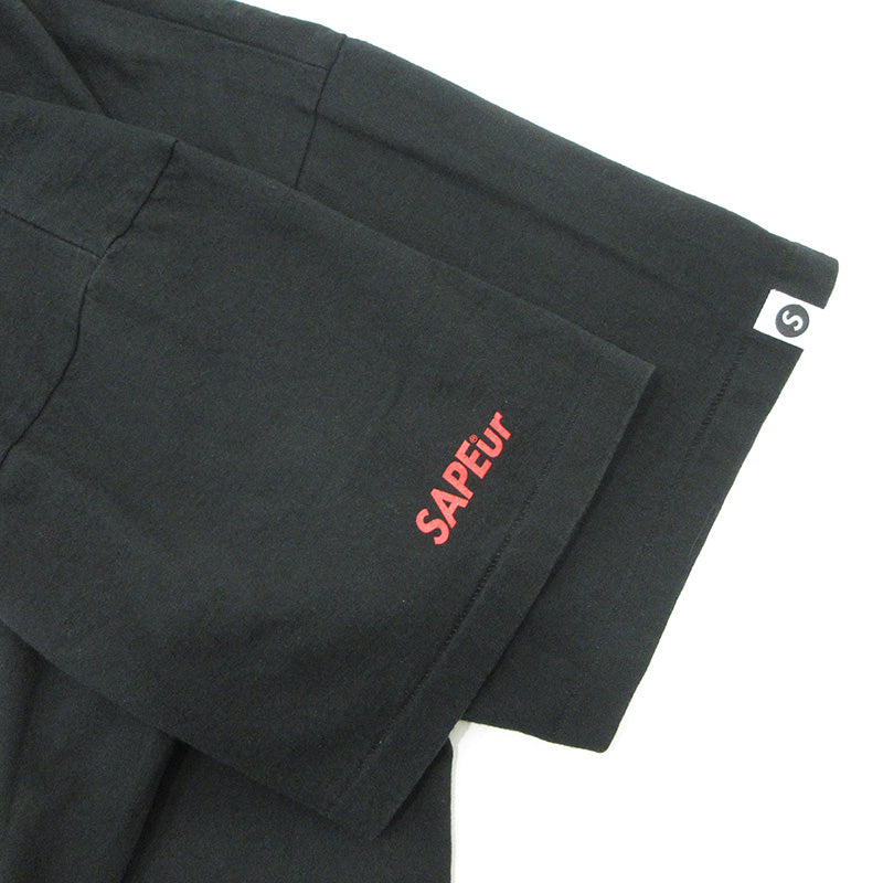 SAPEur | サプール A Elegantes SAPEur アエレガンスサプール ロッドマン半袖Tシャツ 半袖Ｔシャツ ブラック サイズ：XL【三重本店】
