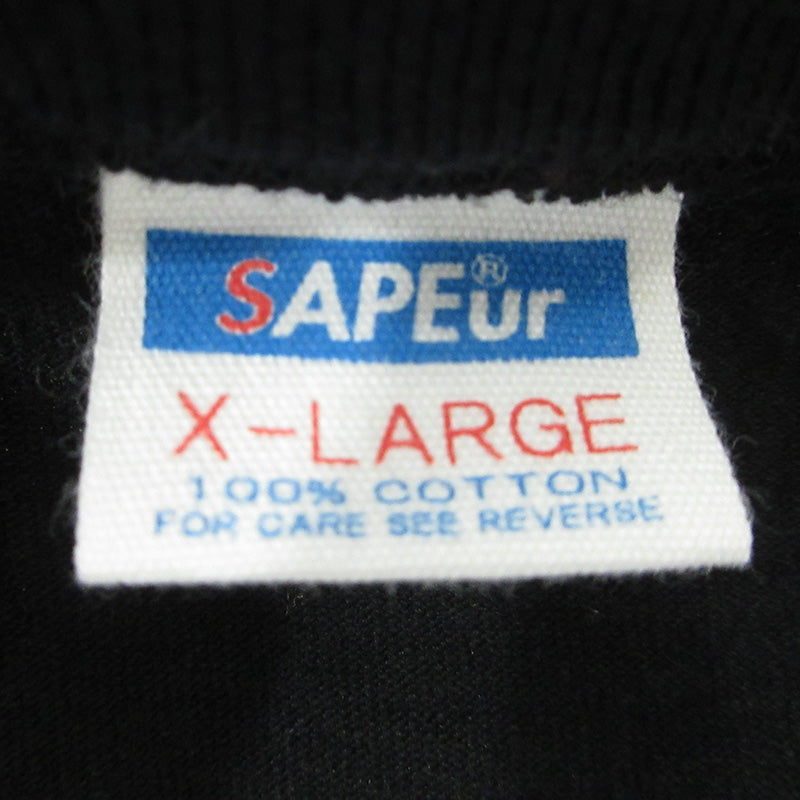 SAPEur | サプール A Elegantes SAPEur アエレガンスサプール ロッドマン半袖Tシャツ 半袖Ｔシャツ ブラック サイズ：XL【三重本店】