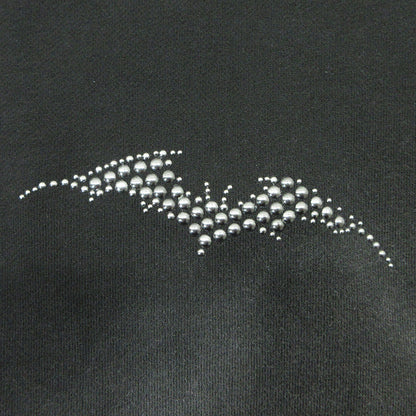 ANTIMID | アンチミッド Studs Hoodie スタッズフーディ USED加工長袖パーカー ダメージ加工 サムホール袖 パーカー ブラック サイズ：L【三重本店】