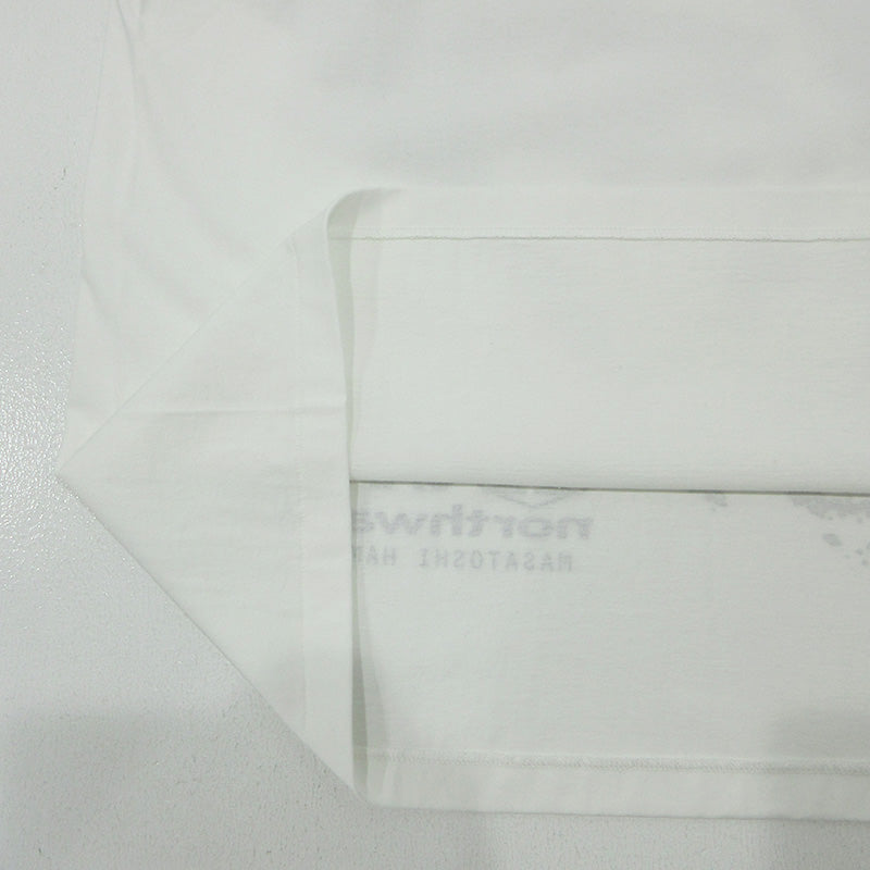 SAPEur | サプール × NORTHWAVE × MASATOSHI HAMADA ノースウェーブ ハマダ半袖Tシャツ 浜田 半袖Ｔシャツ A0026-036 ホワイト×パープル サイズ：M【三重本店】