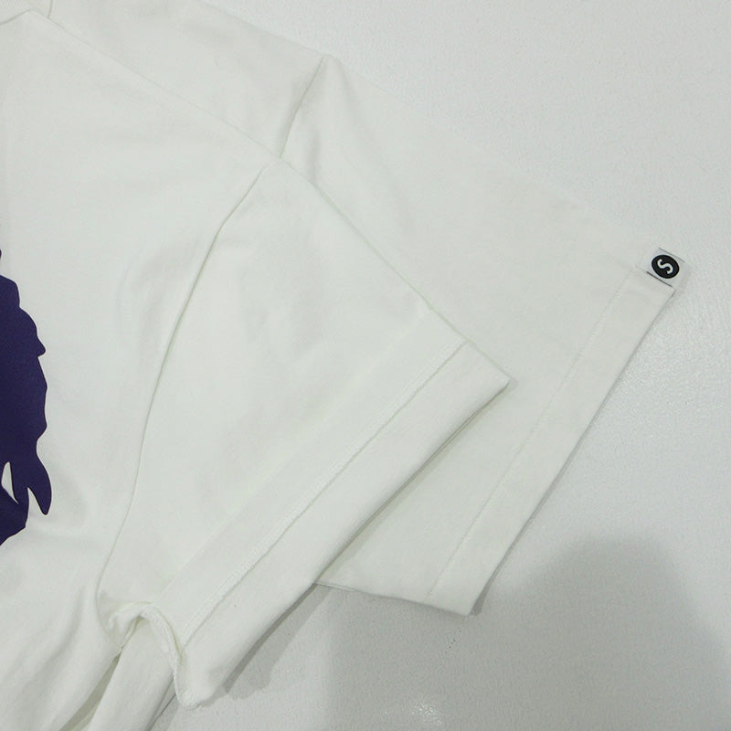 SAPEur | サプール × NORTHWAVE × MASATOSHI HAMADA ノースウェーブ ハマダ半袖Tシャツ 浜田 半袖Ｔシャツ A0026-036 ホワイト×パープル サイズ：M【三重本店】