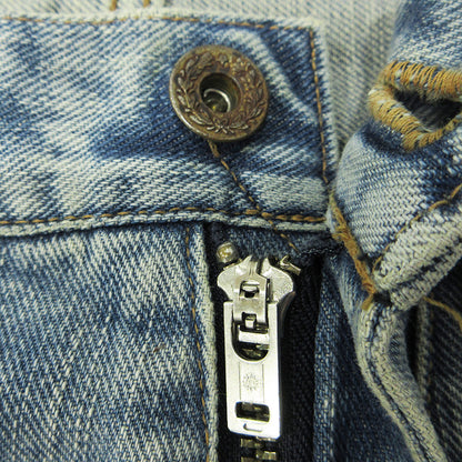SUGARHILL | シュガーヒル FADED MODERN DENIM WESTERN WIDE TROUSERS フェードモダンデニムウエスタンワイドトラウザーズ USED加工ジップフライデニムパンツ ダメージ加工 ルーズフィット ワイド デニムパンツ ブルー サイズ：不明【三重本店】