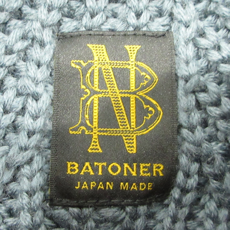 BATONER | バトナー シグネチャークルーネックメリノウールニットプルオーバー ニット BN-19FM-021 ネイビー サイズ：3【三重本店】
