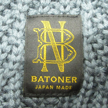 BATONER | バトナー シグネチャークルーネックメリノウールニットプルオーバー ニット BN-19FM-021 ネイビー サイズ：3【三重本店】