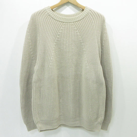 BATONER | バトナー シグネチャークルーネックメリノウールニットプルオーバー ニット BN-19FM-021 ベージュ サイズ：3【三重本店】