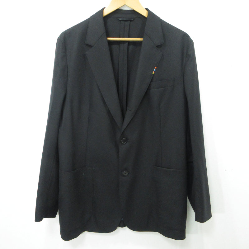 Paul Smith | ポール・スミス ソリッド ウールストレッチ ジャケット ソリッド ウールストレッチ テーパード トラウザーズ セットアップ 143150 ブラック サイズ：XL【三重本店】
