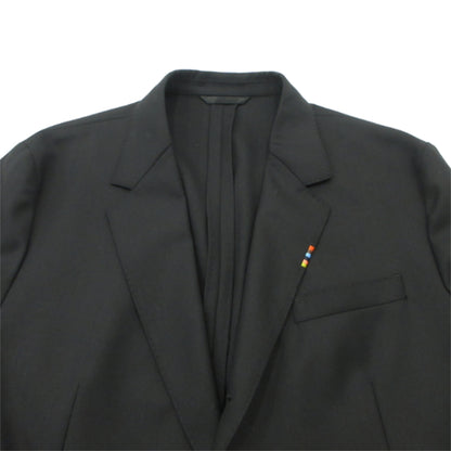 Paul Smith | ポール・スミス ソリッド ウールストレッチ ジャケット ソリッド ウールストレッチ テーパード トラウザーズ セットアップ 143150 ブラック サイズ：XL【三重本店】