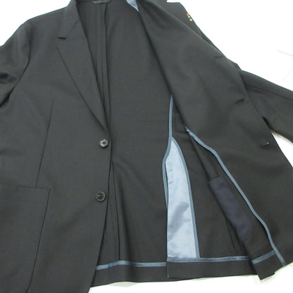 Paul Smith | ポール・スミス ソリッド ウールストレッチ ジャケット ソリッド ウールストレッチ テーパード トラウザーズ セットアップ 143150 ブラック サイズ：XL【三重本店】