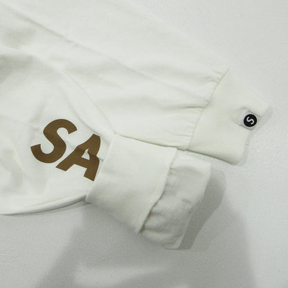 SAPEur | サプール ロッドマン半袖Tシャツ 桜 花柄 ロゴプリント 長袖Ｔシャツ ホワイト×ピンク サイズ：M【三重本店】