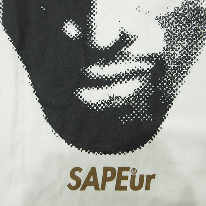 SAPEur | サプール ロッドマン半袖Tシャツ 桜 花柄 ロゴプリント 長袖Ｔシャツ ホワイト×ピンク サイズ：M【三重本店】