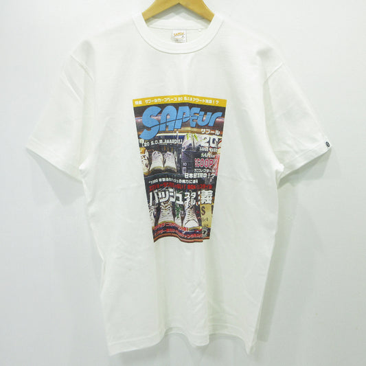 SAPEur | サプール スタンプ20個達成 半袖Ｔシャツ ホワイト サイズ：M【三重本店】