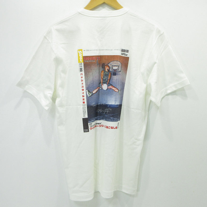 SAPEur | サプール スタンプ20個達成 半袖Ｔシャツ ホワイト サイズ：M【三重本店】