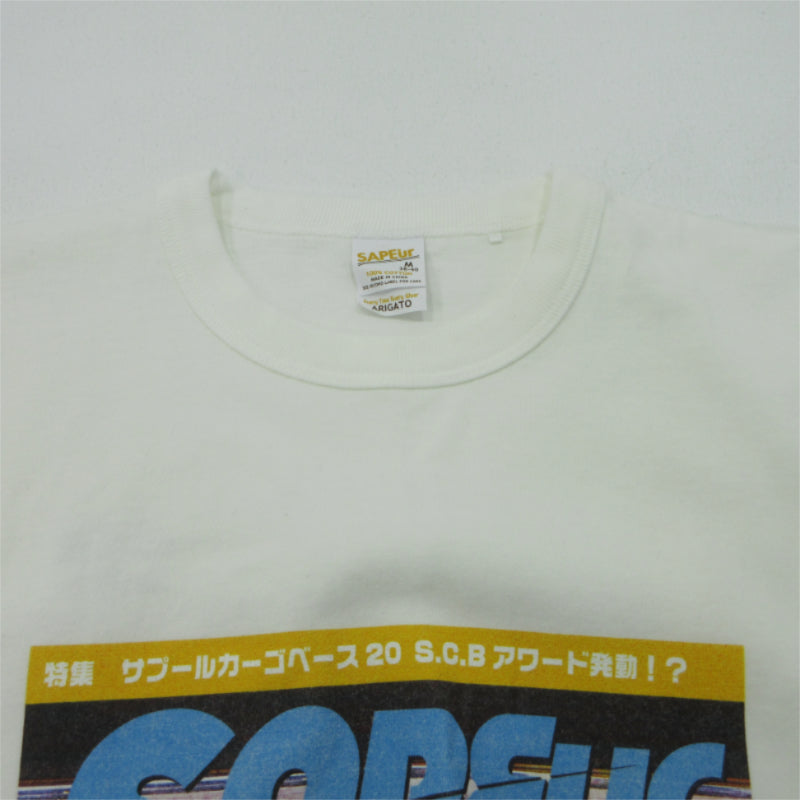 SAPEur | サプール スタンプ20個達成 半袖Ｔシャツ ホワイト サイズ：M【三重本店】